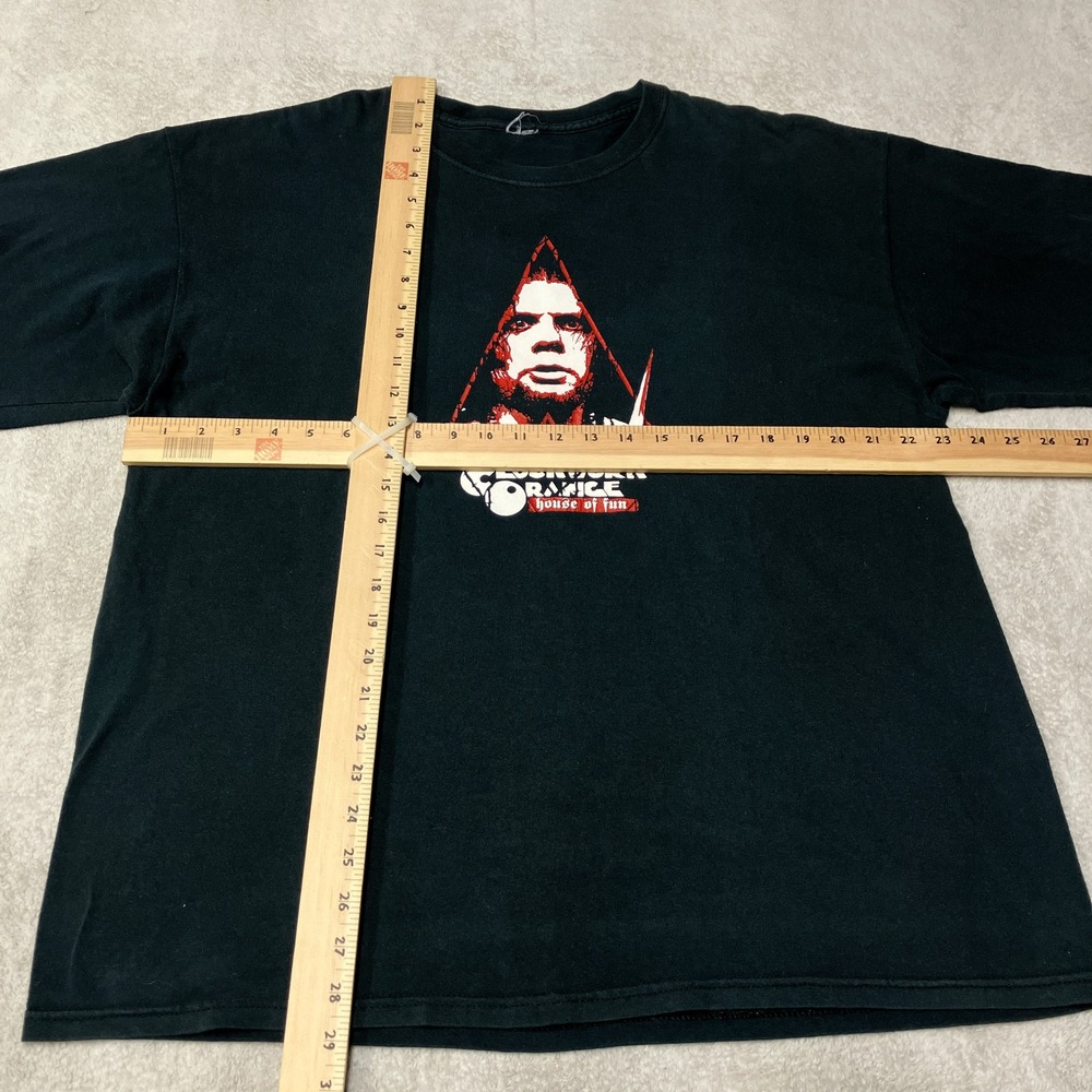 Vintage 2005 TNA Wrestling Raven Clockwork Orange House Of Fun T-Shirt Cut Tag - Picture 6 of 6
